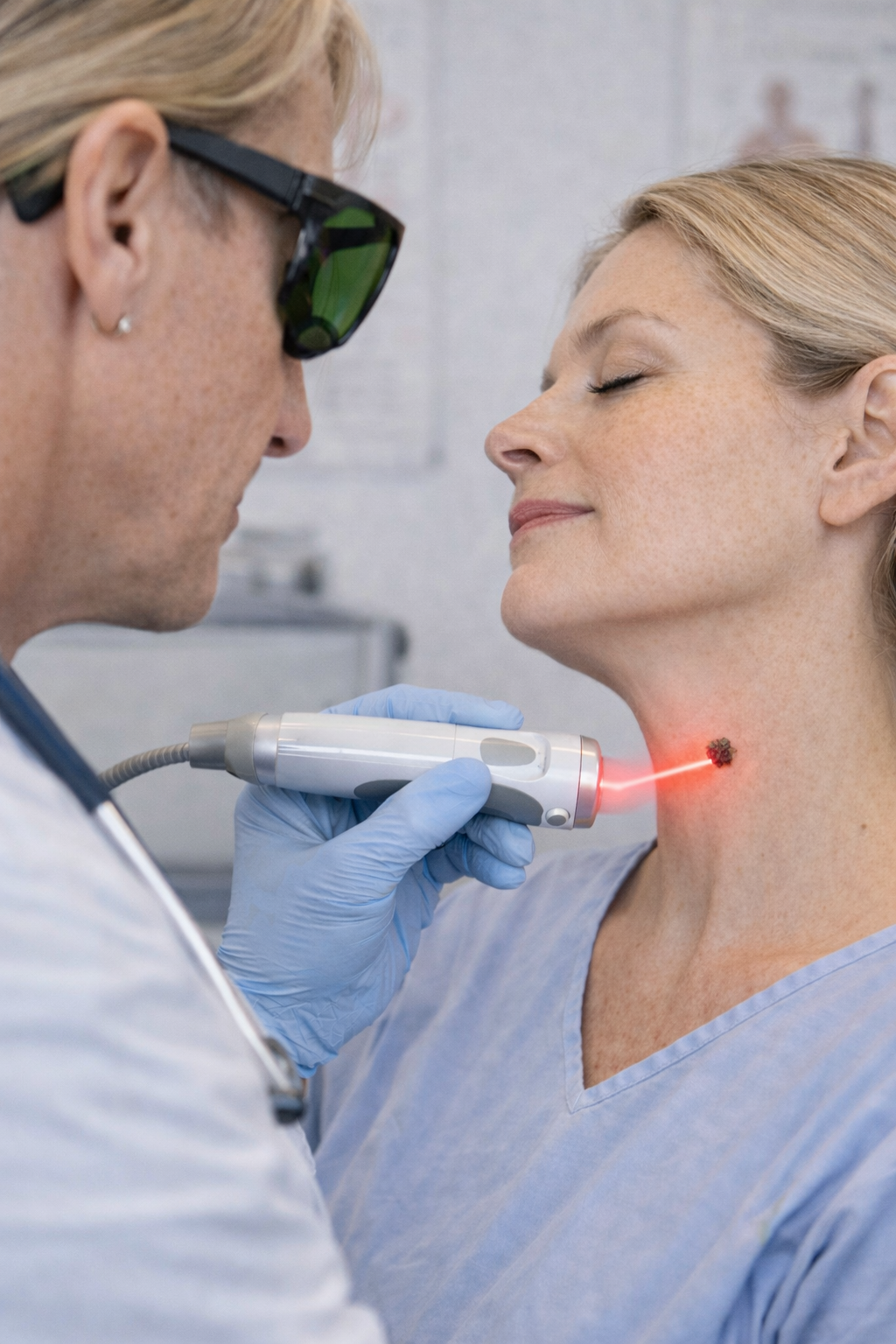 Laser therapy treatment for acne scars