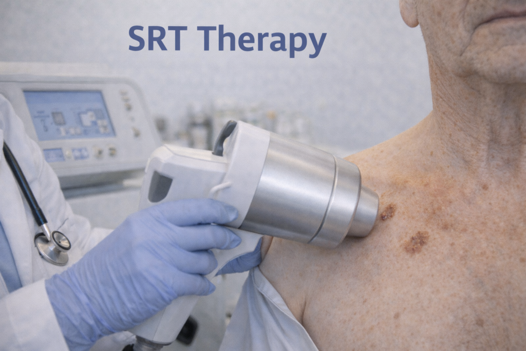 SRT therapy for skin cancer treatment procedure