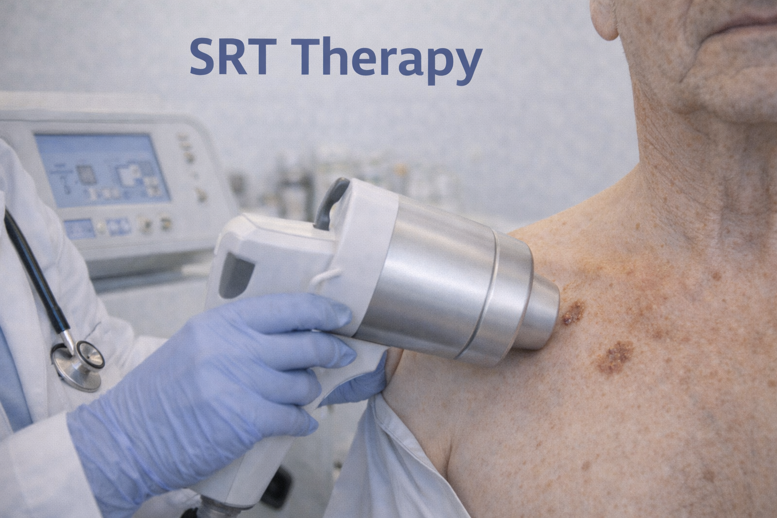 SRT therapy for skin cancer treatment procedure